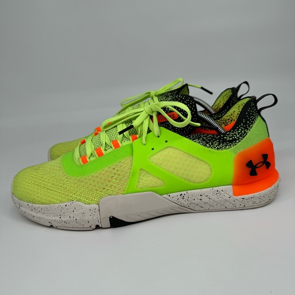 Under Armour Men's 12‎ TriBase Reign 4 Pro Green Orange Training Athletic Shoes - Picture 5 of 14